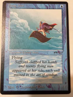 Magic the Gathering MTG Arabian Nights Flying Men Blue LP - Image 1