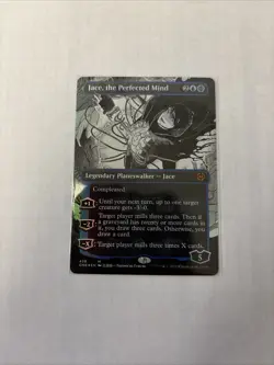 Jace, the Perfected Mind (Borderless) (Step-and-Compleat Foil) Phyrexia: All... - Image 1