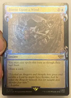 Borne Upon a Wind 495 Showcase Scrolls Foil LORD OF THE RINGS MTG MAGIC UNPLAYED - Image 1