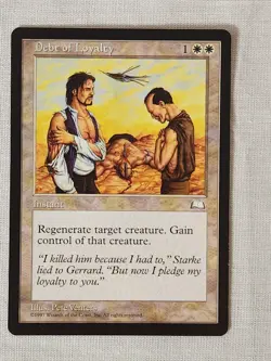 NM Debt of Loyalty Weatherlight Mtg Magic the Gathering - Image 1