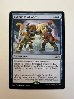 Exchange of Words - MTG Unfinity - NM - Image 1