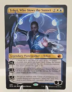 Teferi, Who Slows the Sunset (Borderless) MTG Innistrad: Midnight Hunt Regular - Image 1