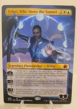 Teferi, Who Slows the Sunset (Borderless) MTG Innistrad: Midnight Hunt Regular - Image 1