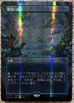 MTG Tarkir Dragonstorm Special Guest MISTY RAINFOREST Dragonscale Foil Japanese - Image 1
