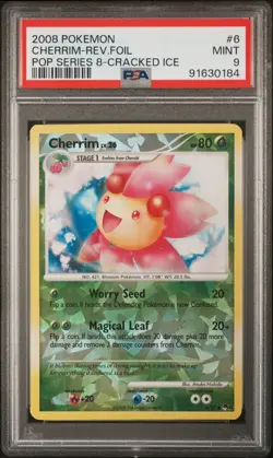 Pokemon POP Series 8 Cherrim Cracked Ice Holo PSA 9 Diamond Platinum DP - Image 1