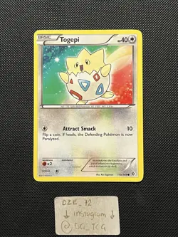 Pokemon B&W Boundaries Crossed - Togepi - Non Holo Common - 110/149 - NM - Image 1