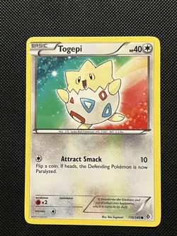 Pokemon B&W Boundaries Crossed - Togepi - Non Holo Common - 110/149 - NM - Image 2