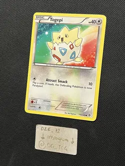 Pokemon B&W Boundaries Crossed - Togepi - Non Holo Common - 110/149 - NM - Image 4