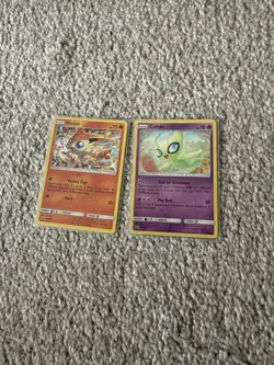 Pokemon - Celebi SM224 & Victini SM225 - SM Cosmic Eclipse Black Star Promos - Image 1