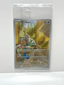 Mimikyu 075 - Paldean Fates Pokemon Center Stamped Black Star Promo - SEALED - Image 1