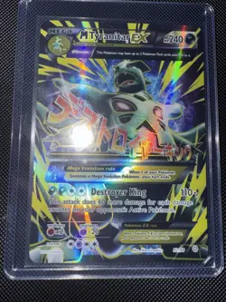 Pokemon M Tyranitar EX 92/98 XY Ancient Origins Mega Full Art Ultra Rare Holo MP - Image 1
