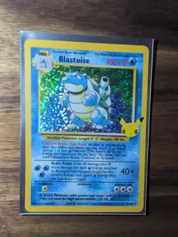 Pokemon TCG Blastoise Celebrations: Classic Collection 2/102 Holo Holo Rare - Image 1