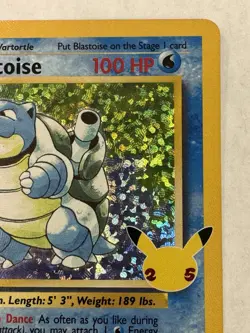 Pokemon TCG Blastoise Celebrations: Classic Collection 2/102 Holo Holo Rare - Image 5