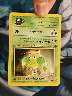 Pokemon Gym Heroes 1st Edition Erika's Weepinbell 49/132 Uncommon Played - Image 4