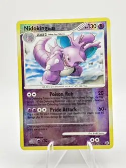 Pokemon Card- Nidoking 34/132 (Secret Wonders, 2007) Reverse Holo HP - Image 1