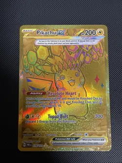 Pikachu ex 179/131 NM - Hyper Rare Gold - Prismatic Evolutions - Pokemon - Image 1