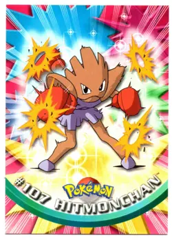 HITMONCHAN #107 CROMO / CARD POKEMON TRADING CARDS 1999-2000 TOPPS - Image 1