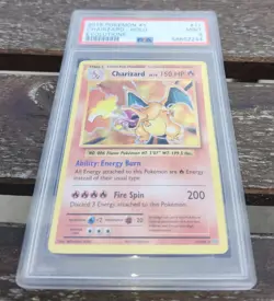 MISPRINT ERROR CHARIZARD 2016 POKEMON XY EVOLUTIONS 11 HOLO BLEED PSA 9 - Image 3