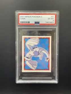 PSA 6 Lugia #41 2001 Pokemon Merlin Series 3. Population: 3 (2 In Higher POP). - Image 1
