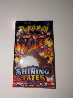 1x Shining Fates Booster Pack Sealed Official Pokemon Cards Random Art Work - Image 1