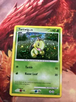 2007 Diamond and Pearl Turtwig DP01 Pokemon Promo Holo - LP + D & P 103/130 - Image 2