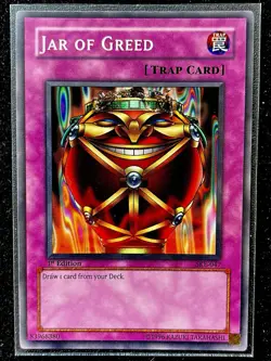 Jar of Greed 1st Edition Mint Condition Classic Yu-Gi-Oh! Trap Card [SKE-047] - Image 1
