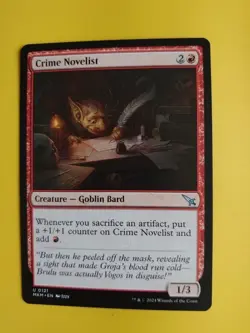 Crime Novelist Goblin Bard MKM Magic the Gathering Card. - Image 2