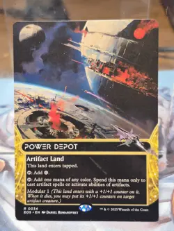 R 0034 Power Depot Land Stellar Sights Edge of Eternities MTG Card Borderless - Image 1