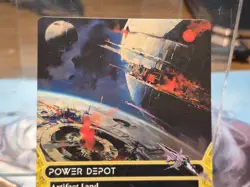 R 0034 Power Depot Land Stellar Sights Edge of Eternities MTG Card Borderless - Image 2
