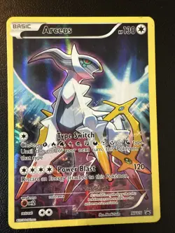 Pokemon TCG Arceus XY116 Black Star Promo Full Art Holo Card 2016 Rare - Image 1
