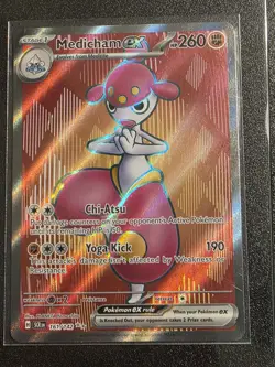 Pokemon TCG Medicham EX 161/142 Holo Ultra Rare Card Stellar Crown NM - Image 1
