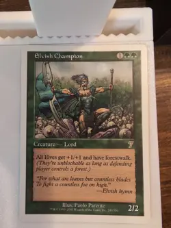 Elvish Champion 7th Edition Green Rare Magic: The Gathering Card - Image 1
