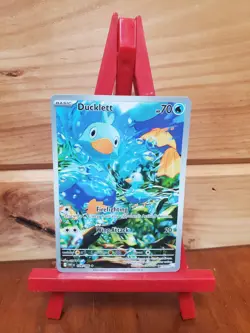 Pokemon TCG Ducklett 109/086 2025 White Flare Illustration Rare Card - NM - Image 1