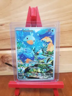 Pokemon TCG Ducklett 109/086 2025 White Flare Illustration Rare Card - NM - Image 3