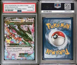PSA 10 GEM Mega Rayquaza EX 76 Holo Pokemon Celebrations Classic Collection Card - Image 3