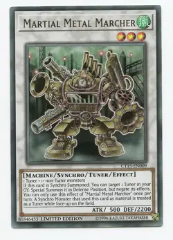 Martial Metal Marcher CT15-EN009 Ultra Rare Yu-Gi-Oh Card Limited Edition New - Image 1