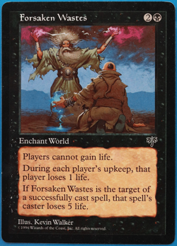 Forsaken Wastes Mirage HEAVILY PLD (Rare Reserved List MTG Card) 498456 ABUGames - Image 1