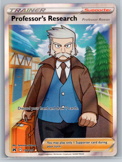 Professor's Research Pokemon Crown Zenith Full Art Trainer Ultra Rare 150/159 - Image 1