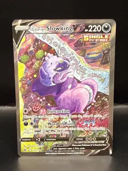 Pokemon Galarian Slowking V Sword & Shield Chilling Reign Alternate Art 179/198 - Image 1