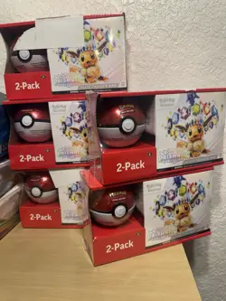 Sam’s Club Pokemon Prismatic ETB And Pokeball Bundle - Lot Of 5 - Sealed - Image 1