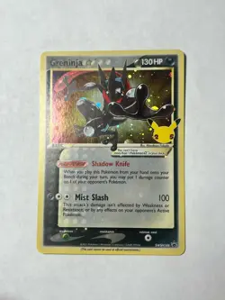 Pokemon Greninja TCG SWSH144 Celebrations Black Star Promo LP HOLO BLEEDUU - Image 1