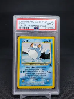 2000 Marill 29 Black Star Promo Pokemon League PSA 10 GEM MT Pokemon TCG - Image 1