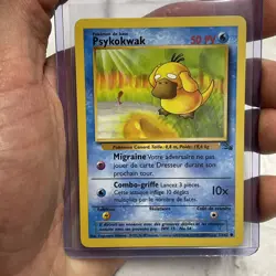 2000 Pokemon Fossil Set - Psykokwak 53/62 - French Psyduck - Never Played NM/MT - Image 1
