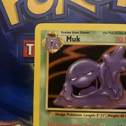 Muk 28/62 Non Holo Fossil Set Rare Pokemon WOTC - Image 3