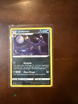 POKEMON SWORD & SHIELD PROMO UMBREON SWSH129 TCG HOLO - Image 1