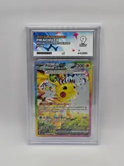 ACE 9 Pikachu EX 238/191 Surging Sparks SIR Holo Pokemon Card - Mint - Image 1