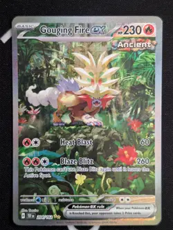 Gouging Fire ex 204/162 Sv05: Temporal Forces Holo NM Pokemon TCG - Image 1