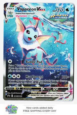 Vaporeon VMAX SWSH182 - SWSH: Sword & Shield Promo Rare Holo Foil NM - Image 1