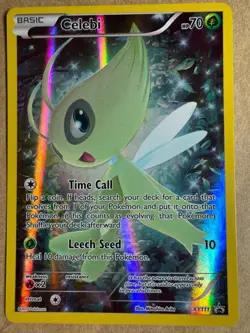 Celebi Full Art Holo XY111 Black Star Promo Pokemon XY Generations Near Mint - Image 1