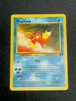 Pokemon TCG Magikarp 34/82 Unlimited Team Rocket 2000 WOTC LP Regular Uncommon - Image 1